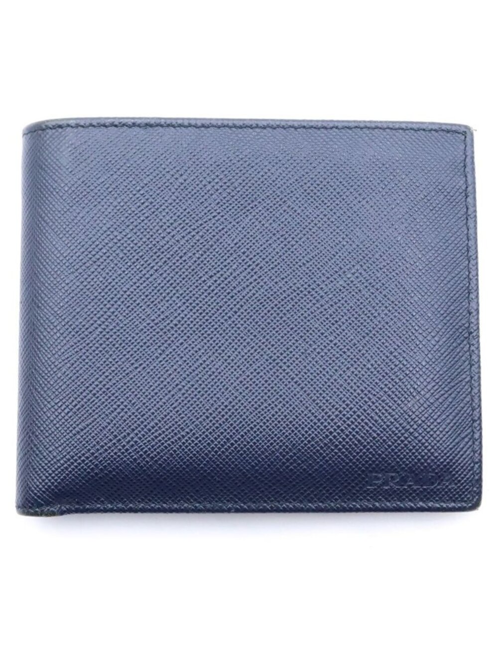 Prada Saffiano Wallet Navy